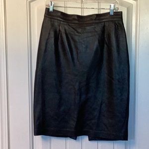 Black leather Danier skirt